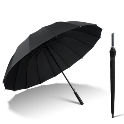 羚翎 LL-340 16骨 长柄雨伞 (计价单位:把)黑色