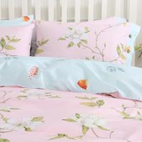 美帮汇全棉四件套学生宿舍全棉公主风荷叶边床单被套1.8m床上用品床裙款