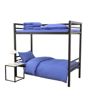 伊伊爱 纯棉蓝色单位宿舍三件套