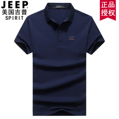 JEEP吉普短袖POLO衫男夏季新款男士棉T恤翻领宽松上衣半袖体恤潮PS0005