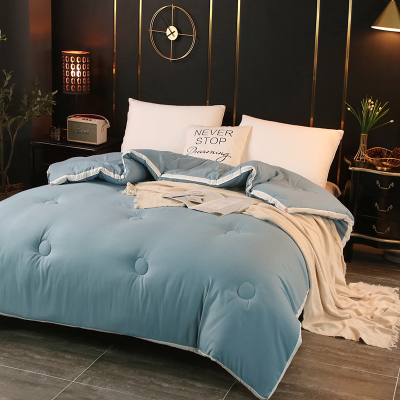 纯色8斤磨毛大豆纤维春秋被2*2.3m