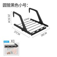 三维工匠衣架窗台晒鞋架阳台晾晒暖气片挂架不锈钢小型折叠晒衣架晾晒架 灰色圆管大号68*37cm免安装送1个袜夹4个防风扣