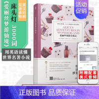 [正版]含音频床头灯读物本系列英语3000词 爱丽丝梦游仙境中英文双语书籍 高中一二大学四级阅读强化训练外国小说课外书云