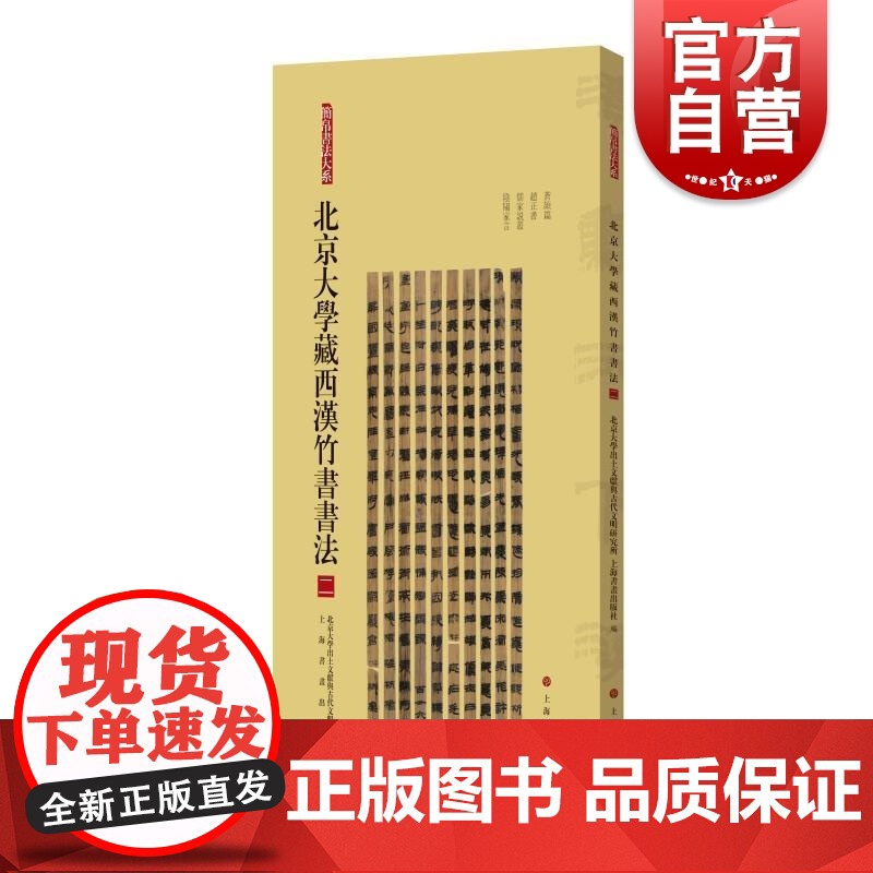 北京大学藏西汉竹书书法二 简帛书法大系北京大学出土文献与古代文明研究所、上海书画出版社编上海书画出版社