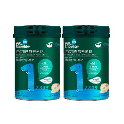 英氏多乐能维C加铁营养米粉宝宝米粉米糊婴儿辅食米粉258g*2高铁辅食6个月