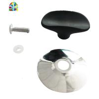 炒锅锅盖把手通用款不锈钢配件锅盖头提手通用型锅盖帽顶帽手柄 FENGHOU 黑色顶珠