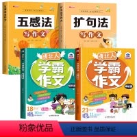 [4本]扩句法+五感法+清北人学霸作文 小学通用 [正版]扩句法写作文五感法小学作文写作方法技巧素材积累满分三到六年级四