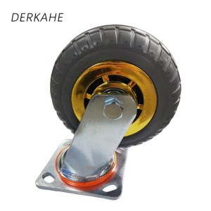 DERKAHE 重型手推车橡胶轮 φ200×50(8寸) 万向款 个