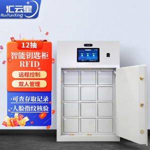 汇云星智能库室 钥匙柜 插拔式 人脸指纹识别双人管理12位库室钥匙柜(小)