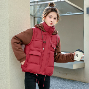 女冬装外套年新款女棉服假两件时尚连帽短款女棉衣加厚棉袄潮