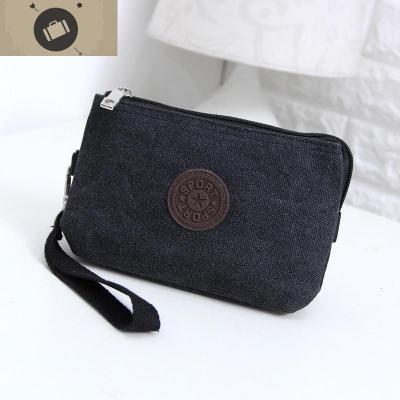 春夏新款男士手拿包帆布手包男包潮休闲小包包女时尚手抓包零钱包艾狄伊娃