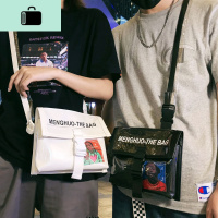 潮牌欧美斜挎包男女休闲运动嘻哈个性蹦迪包单肩包小挂背差包NEW LAKE