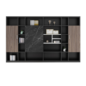 慧采云 办公家具北欧风文件柜办公柜木质书柜资料柜办公室背景板式柜子档案柜储物柜 文件柜320*40*200cm