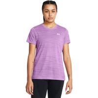 Under Armour透气速干女款短袖运动T恤 tech面料跑步健身训练衣