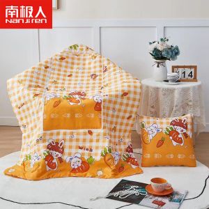 抱枕被子两用二合一办公室汽车用折叠抱枕午睡靠背垫靠垫被