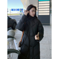 年新款女冬季大码胖mm中长款棉衣棉服加厚防寒时尚宽松外套