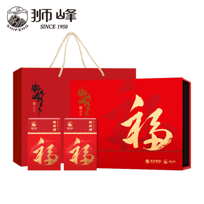 狮峰牌九曲红梅茶礼盒装正宗特级250g杭州特产龙井所制工夫红茶叶