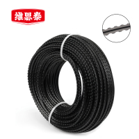 维思泰 割草机除草机割灌机打草头麻花锯齿钢丝圆形方形割草线尼龙打草绳 锯齿3.0mm 卷