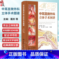 [正版]中耳显微外科立体手术图谱 中耳乳突常见病的显微外科手术 眩晕外科 镫骨外科 面神经外科 人工耳蜗植入人民卫生出