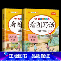 二年级上下册 小学二年级 [正版]2024版看图写话二年级上册下册全套人教版入门起步每日一练 小学生2年级看图说话写话训