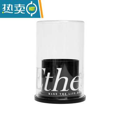 敬平Easygood简约北欧不锈钢摆件创意牙签筒牙签盒收纳棉签筒棉签罐 Ethereal款(升级版)