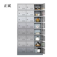 正斌201不锈钢食堂带锁餐具柜24门碗柜钥匙锁1800*900*350