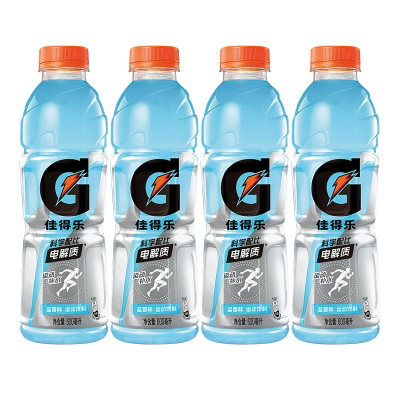 Gatorade佳得乐电解质饮料蓝莓味功能饮料600ml*4瓶