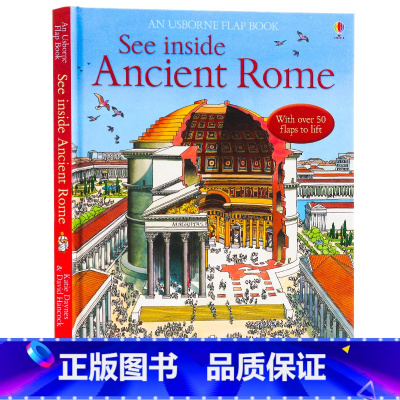 [正版]Usborne看里面系列 古罗马 英文原版See Inside Ancient Rome 科普立体机关翻翻书