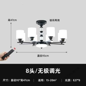 苏宁放心购 欧式吊灯客厅灯具现代简约北欧大气家用2020新款美式卧室餐厅灯饰