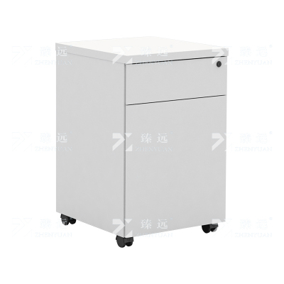 臻远 ZYGW-018活动柜一抽一门矮柜晨曦白