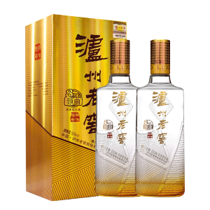 [MN]泸州老窖八年窖头曲臻传陆号52度浓香型白酒纯粮食酒500ML*2瓶礼盒装商务接待