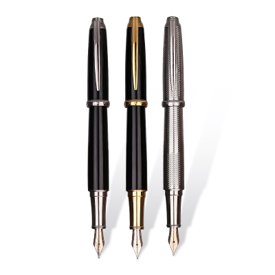 HERO英雄钢笔10K金尖H715复古商务成人男士练字签字笔