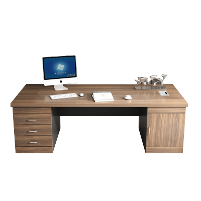 现代简约台式电脑桌新中式老板桌办公桌子办公室单人办公桌大班台