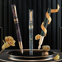 英雄(HERO)钢笔 赛璐璐10K金笔尖 时尚个性 礼盒装生日礼物男女练字笔H717