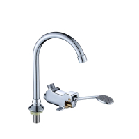 熙颖妮 黄铜脚踏菜盆龙头 JT-2 个