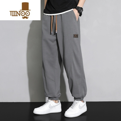 YANXU休闲卫裤男士夏季款束脚男款2023新款夏天青少年裤子男