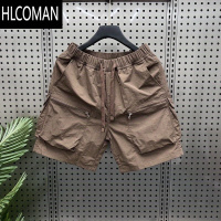 HLCOMAN美式多口袋工装情侣短裤男夏季潮牌速干五分裤宽松薄款运动休闲裤