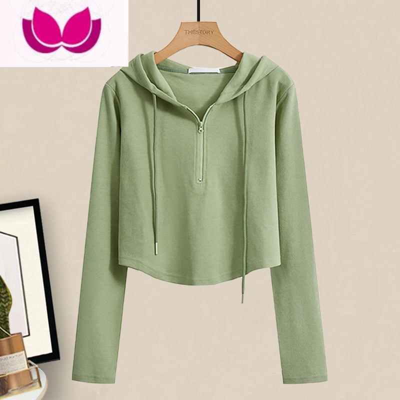 七斓网红炸街套装女春季新款时尚连帽短款上衣高腰显瘦阔腿休闲裤