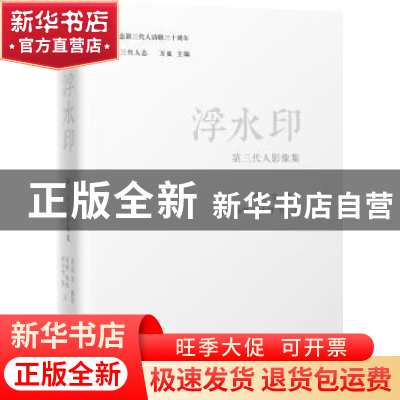 正版 浮水印:第三代人影像集 肖全等摄影 中华工商联合出版社 978