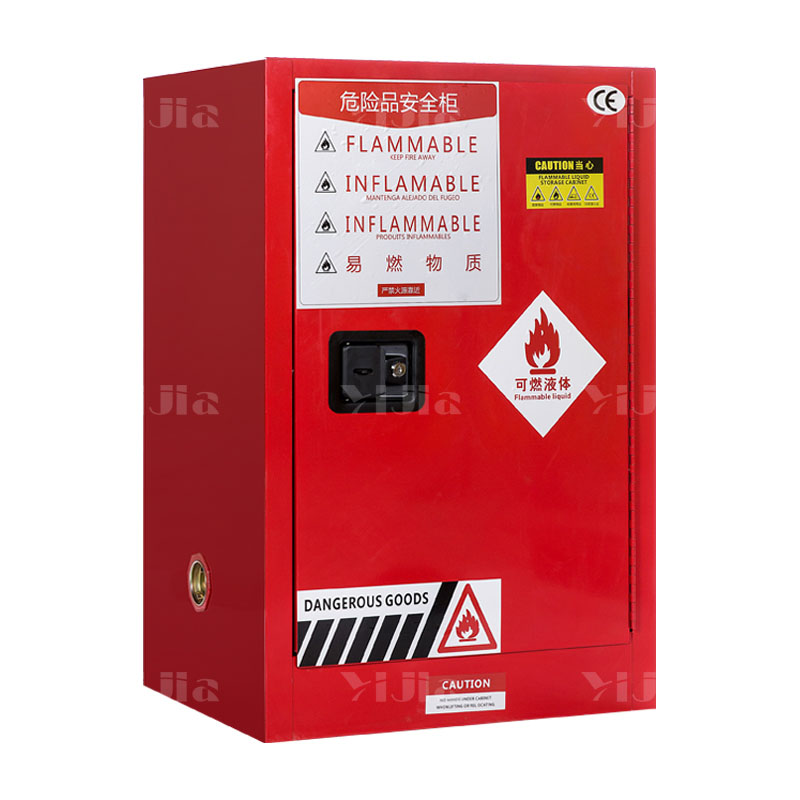 翌嘉YJ4041603 工业防爆柜化学品安全柜实验室危化品储存柜 红色12加仑