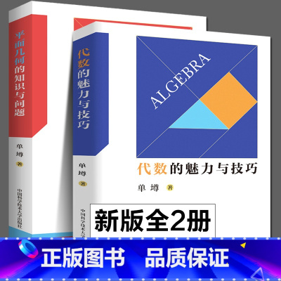 [正版]全2册 代数的魅力与技巧+平面几何的知识与问题中科大初中数学单墫著初一二三解题规律方法与技巧代数789年级20