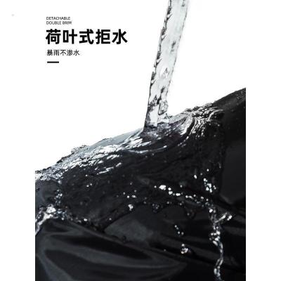 美帮汇套装雨衣雨裤男女单人双帽檐电动摩托车外卖反光分体加厚雨衣