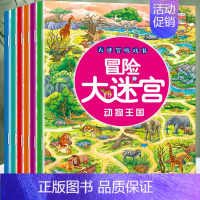 全套6册 冒险大迷宫游戏书 [正版]冒险大迷宫游戏书 专注力训练3-4-5-6岁注意力训练 走迷宫的书大冒险儿童益智书籍