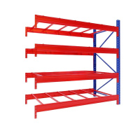 臻远 ZY4121529重型货架仓储高位货架单层称重1000kg 蓝橘色副架4层