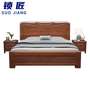 锁匠 简约木质床
