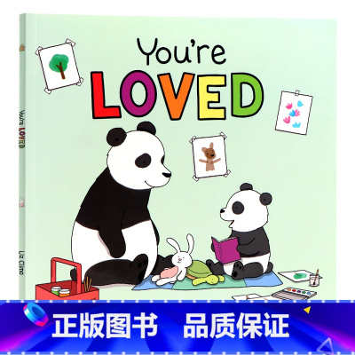 [正版]进口英文原版绘本 You're Loved 你被爱着 儿童英语启蒙治愈系亲情漫画情绪认知情商培养 你今天真好看