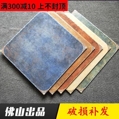 自带角花欧式仿古砖 500x500客厅地砖 复古砖卧室地板砖防滑瓷砖壹德壹