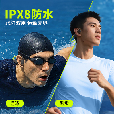 兰士顿开放式骨传导耳机 (BE23)潜锋黑、碧浪绿