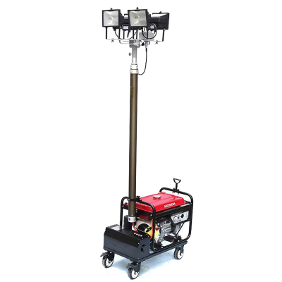 旭升CXS CQY6800多功能升降移动车灯4*500W卤钨灯220V发电机 红色