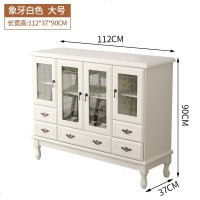 欧式餐边柜实木轻奢厨房置物柜子客厅靠墙储物酒柜现代简约茶水柜